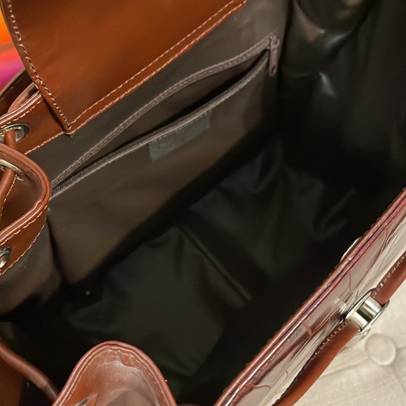 Vintage Marco Rossini Brown Bucket Bag Italian Leather - Picture 10 of 12